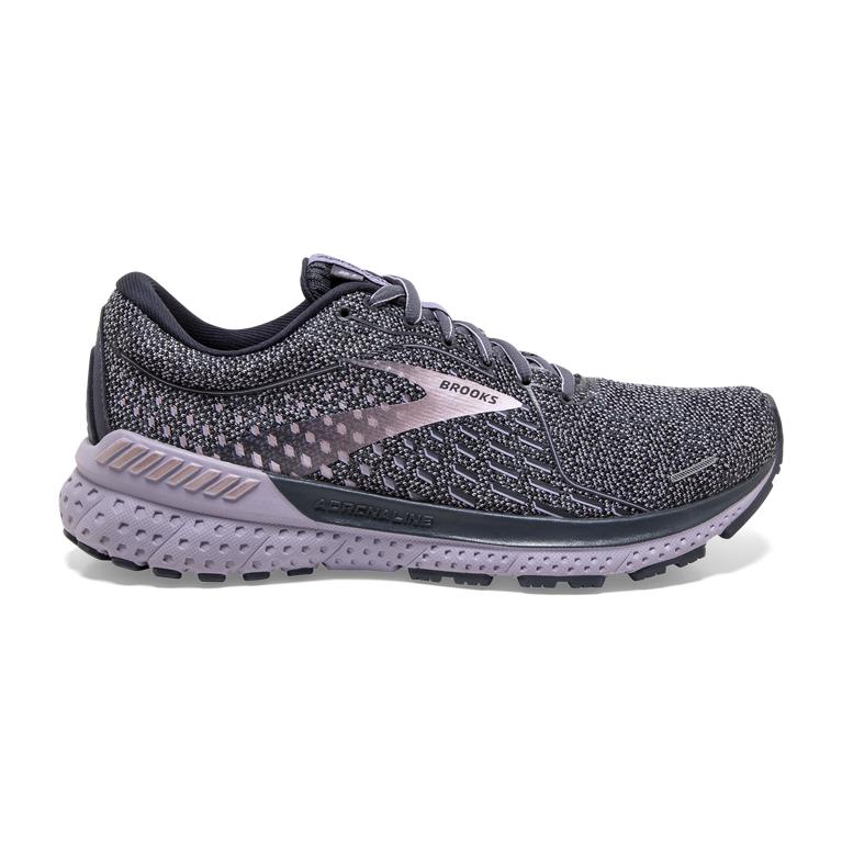 Brooks ADRENALINE GTS 21 Road Running Shoes Womens Online - Ombre grey/Lavender/Metallic (VPL814069)